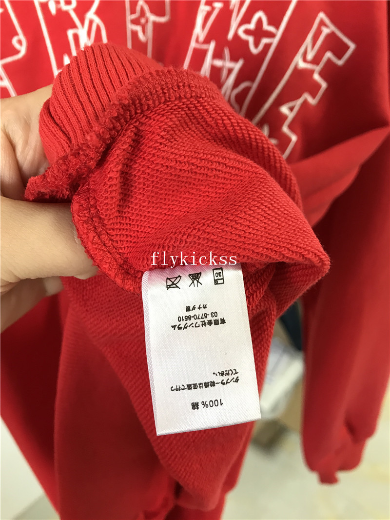 Supreme Logo Red Hoodie